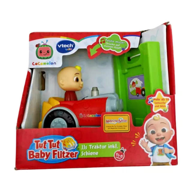 VTech Tut Tut Baby Flitzer - CoComelon JJs Traktor inkl. Schiene 80-558104