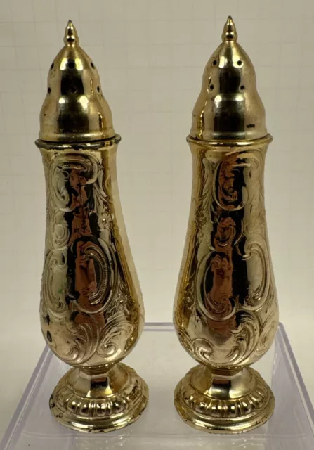 Heavy George III Golden Pepper Shakers - Insignia 563 , Since 1775