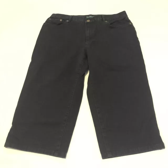 Lauren Ralph Lauren Women's Womens Twill Stretch Bermuda Black Shorts Size 10