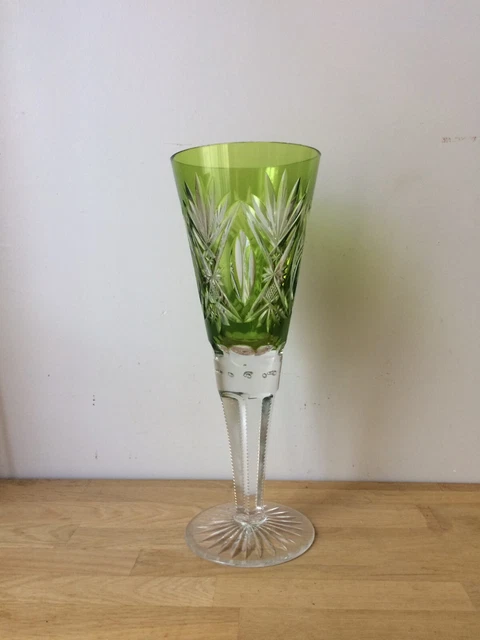 Vase en verre bicolore et chrome, Italie 1970
