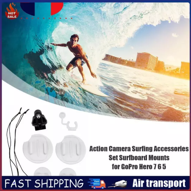 Action Camera Surfing Accessories Set Diving Fixed Surfboard Mounts for GoPro He