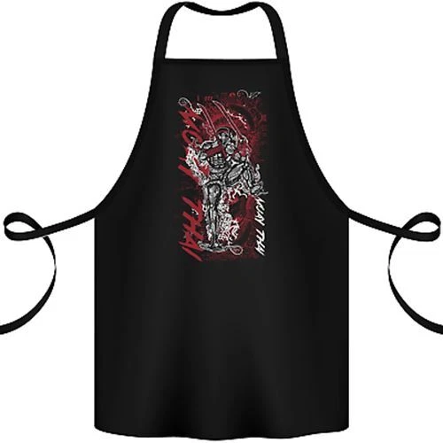 Muay Thai Fighter Warrior MMA Martial Arts Cotton Apron 100% Organic