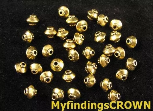 250 pcs Antiqued gold lantern spacer beads FC256G