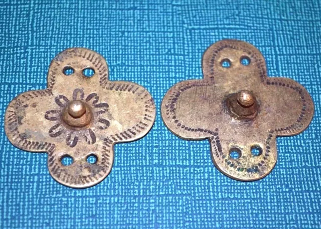 Antique Ethiopian Bronze Shield Embellishment Amulet Pendants, Ethiopia Africa