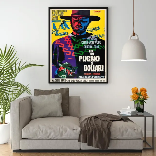 Poster Per un Pugno di Dollari Stampa Vintage Manifesto Locandina Cinema 3