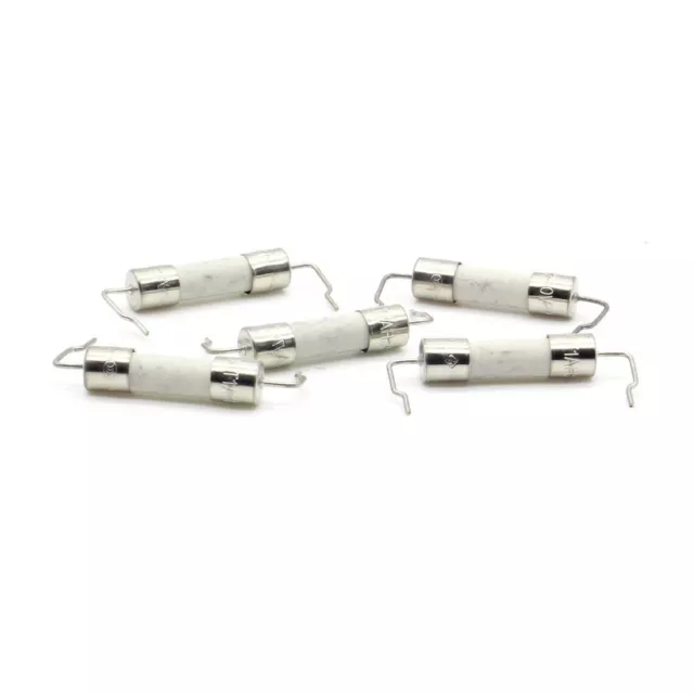 5x Fusible ceramique  T1A - 250v - 5x20mm a souder lent  - Littelfuse - 176fus17