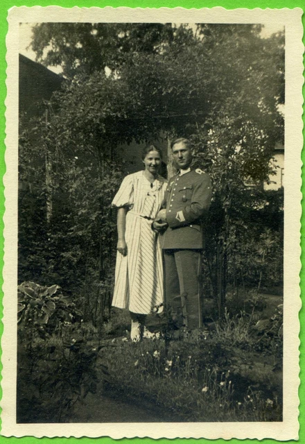 Photo Young Lady Uniform Vintage C 1940s