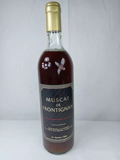 Ancienne bouteille de Muscat de Frontignan Le Savour Club de Collection