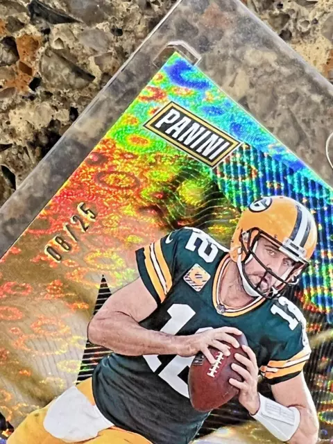 AARON RODGERS 2021 PANINI THE NATIONAL DISKETTES 08/25 Rare Gem Mint Packers SSP 2