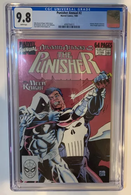 (1989) PUNISHER ANNUAL #2 MOON KNIGHT Appears! CGC 9.8 WP!