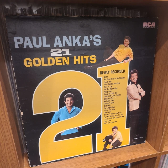 PAUL ANKA – Paul Anka's 21 Golden Hits – RCA Victor LSP-2691
