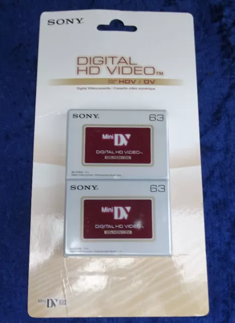 Pack 2 Sony Mini DV Digital HD Video for/pour HDV/DV for Camcorder/Caméscope-NEW