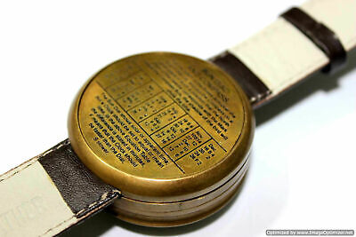 Marine Nautical Brass Sundial compass Wrist Watch Vintage style Type - Working-
