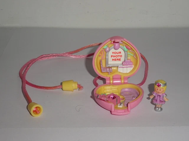Polly Pocket Médaillon Coeur 1991 Pretty Picture Locket Bluebird Polly Pocket Médaillon Coeur 1991 Pretty Picture Locket Bluebird