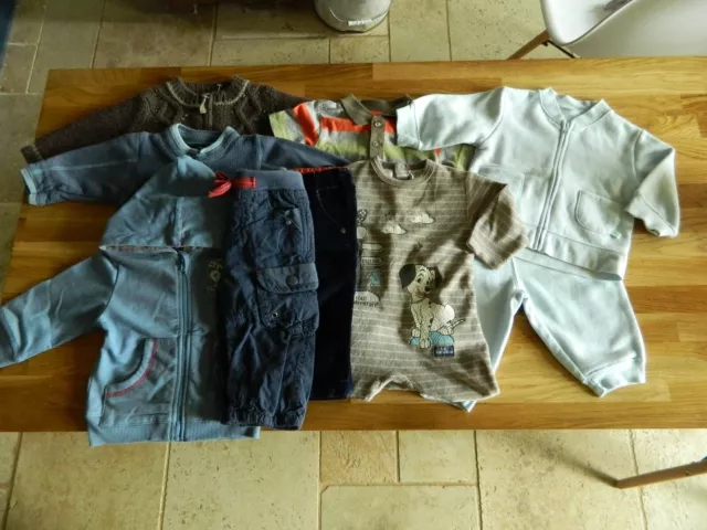 Lot de vêtements bébé garçon T 6 mois divers marques