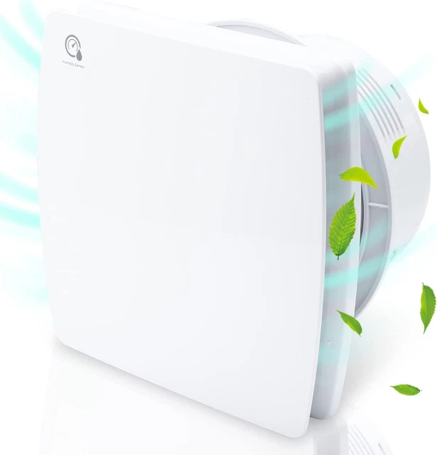 Sapho Cata E - Ventilatore Assiale Per Bagno Con Timer E-100 GT, 8 W, Diametro Di Montaggio 100 Mm, Bianco 00900100 - Foto 8