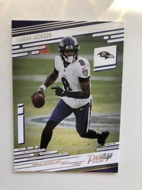 2021 Prestige Lamar Jackson #22 Baltimore Ravens NFL Trading Card