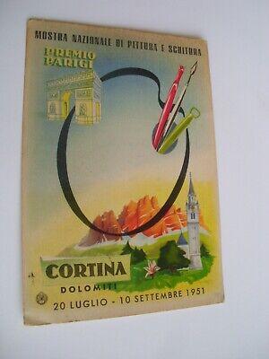 di pittura e scultura Cortina Mostra Naz Belluno g. spedita f 