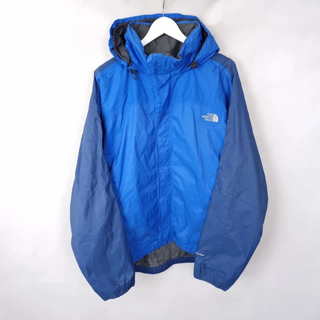 THE NORTH FACE Hyvent Waterproof Jacket Mens XL Rain Coat Lightweight Shell Blue