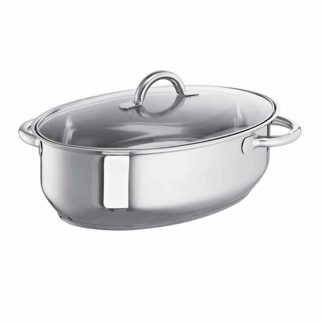 Schulte-Ufer Sicht-Bräter, Multibräter, Edelstahl 18/10, 38 cm, 9 L, 676838
