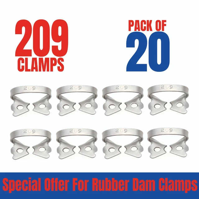 Dental Rubber Dam Clamps 209 20 Pcs Endodontic Clamp Surgical Instruments