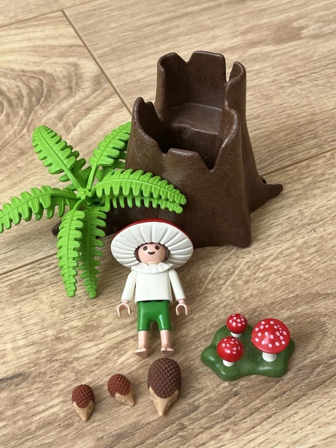 PLAYMOBIL SOUCHE ARBRE forêt tronc végétation arbuste diorama scène EUR