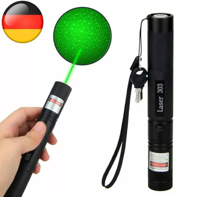 Laserpointer Grüner Reichweite bis 300KM+Sicherheitsschlüssel Grün Power Pointer