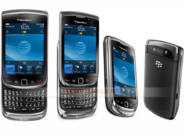 BlackBerry Torch 9800 Slider 3G GSM Unlocked 5MP 4GB Black QWERTY Smartphone NEW 3