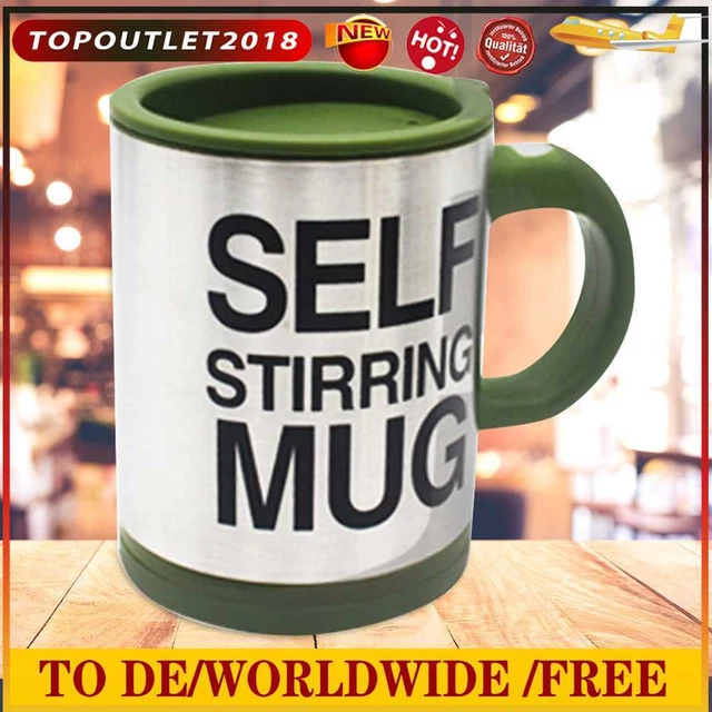 Tazza da miscelazione caffè elettrica con coperchio in acciaio inox portatile per gadget da cucina