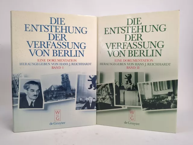 Buch: Die Entstehung der Verfassung von Berlin 1+2, Reichhardt, 1990, de Gruyter