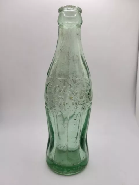 Antique Early Coca-Cola Bottle From Tiffin Ohio Green Thick Glass