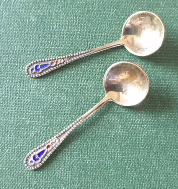 Russische Kavier Löffel 875er Silber vergoldet