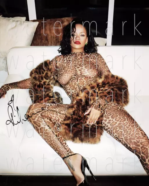 Rihanna sexy hot nude signed 8x10" print photo picture poster autograph RP