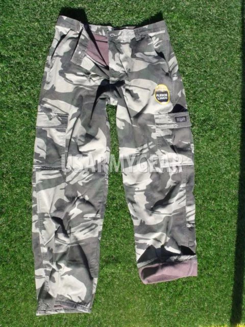 WARM WRANGLER FLEECE Lined Cold Weather 6 Pocket Woodland Camo