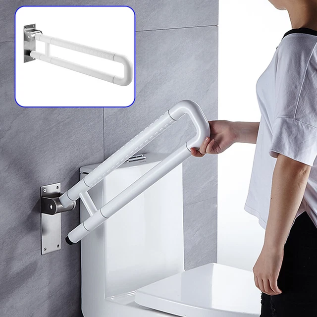 300KG WC Toilette Stützklappgriff Behinderte Aufstehhilfe Edelstahl Haltegriff