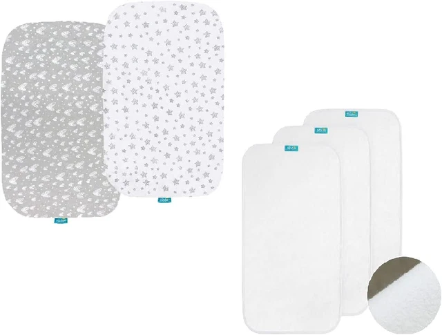 3 Count Changing Pad Liner, Waterproof 28" X 15", Cotton Flannel (Solid Improved