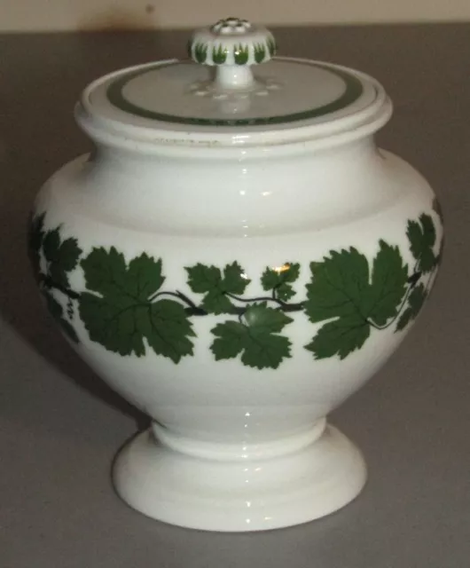 MEISSEN DOSE Knaufzeit um 1890 WEINLAUB    1. Wahl MEISSNER PORZELLAN Zuckerdose