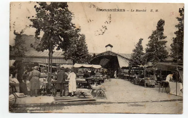 ASNIERES - Hauts de Seine - CPA 92 - the market