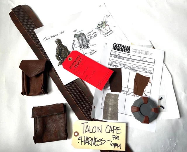 Gotham Knights Talon Lot 3 Leather Accessories Made For Production Prop Batman