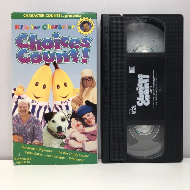 BARNEY KIDS FOR Character VHS Video Tape Choices Count Big Couch ...