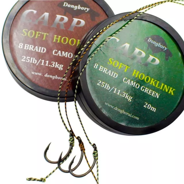 Braided Thread Soft Hook Link Fishing Line Braid Line Carp Fishing Line-