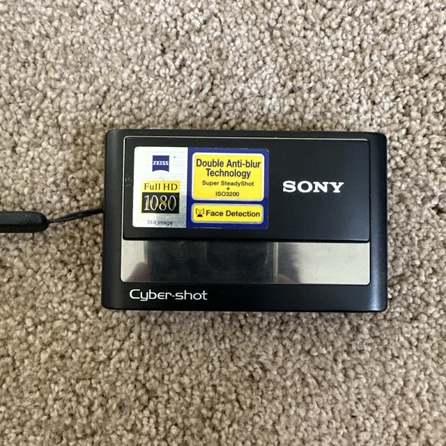 Sony Cyber-shot DSC-T20 8.1MP Digital Camera - Black - TESTED!