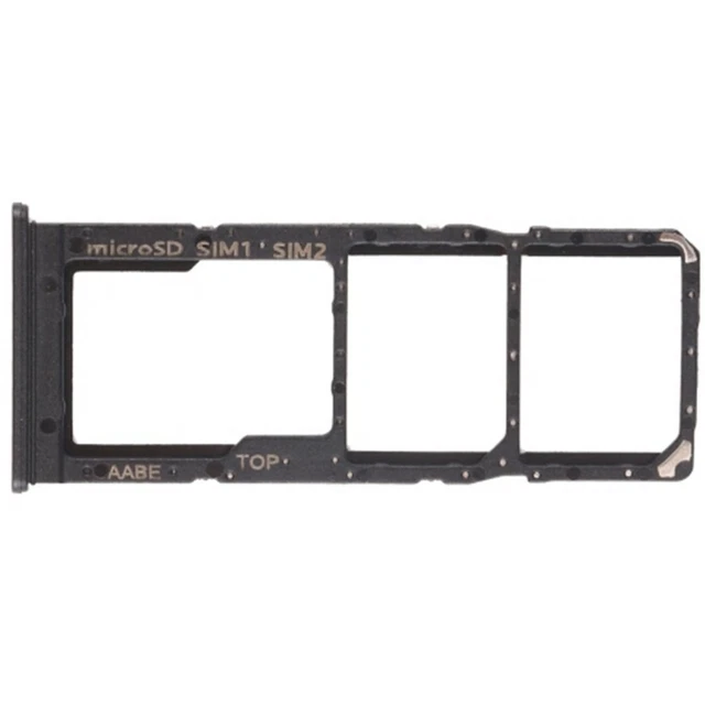 Porta SIM Per Samsung Galaxy A12 Adattatore Scheda Dual Nero Nera Ricambio