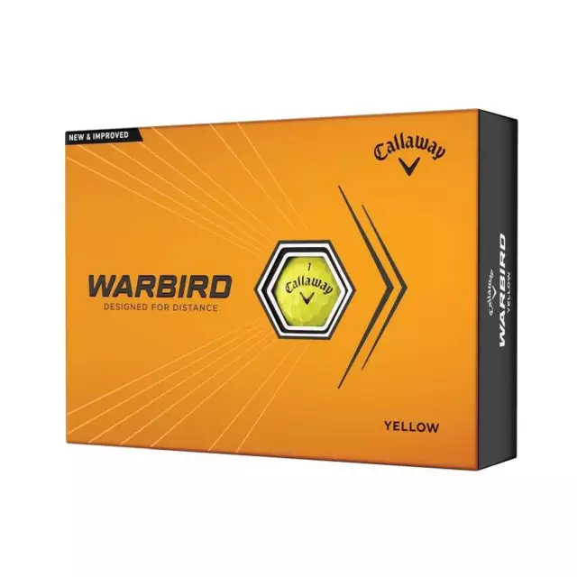 NEW Callaway 2023 Warbird Golf Balls 12pk - Yellow - Drummond Golf