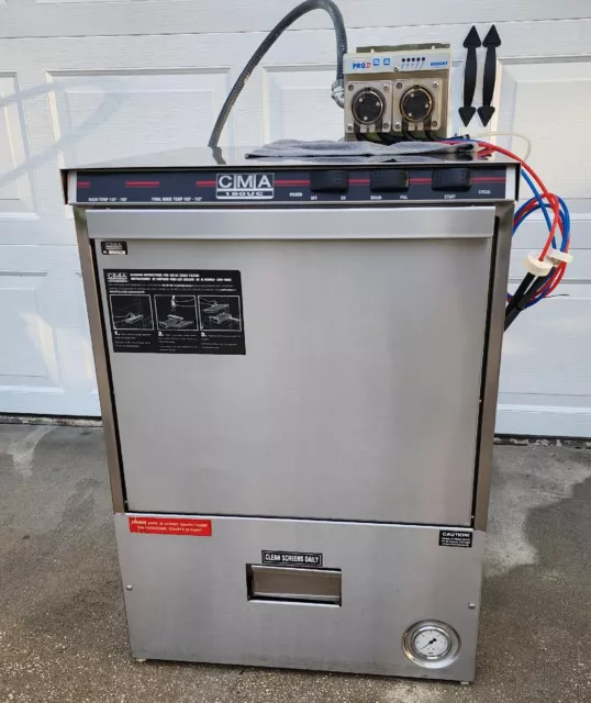 Cma-180Uc High Temp Undercounter Commercial Dishwasher With External Dispenser