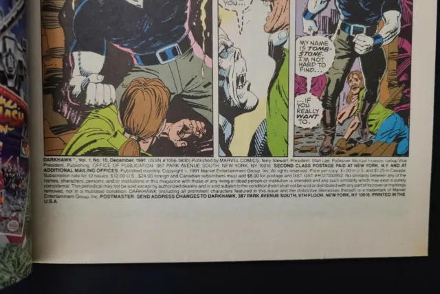 DARKHAWK Vol.1 # 10 December 1991 (Marvel Comics) 🍒 4
