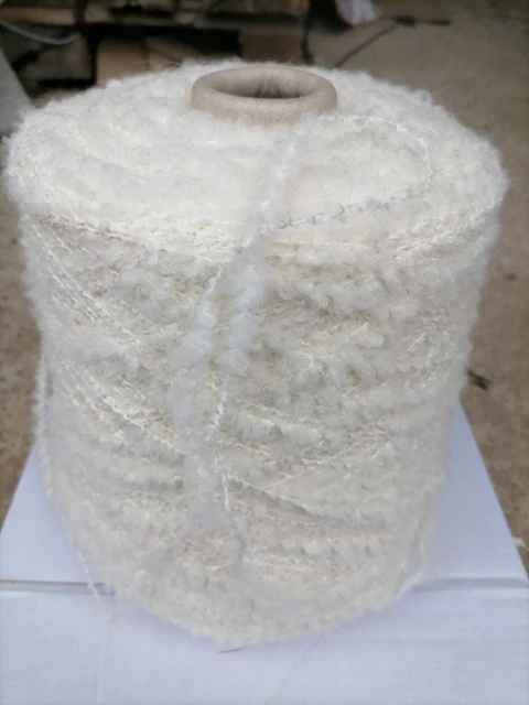 Pelote De Fil à Tricoter Vimar Carisio - 1Kg130, Laine Greggio/nero, Cône, Neuf