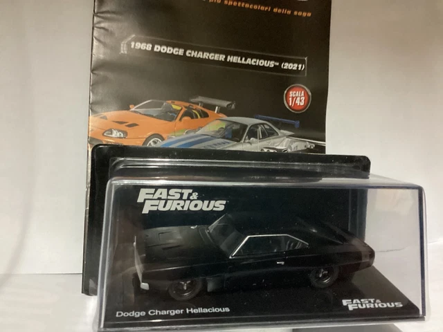 Voiture Miniature Dodge Charger Hellacious 1968 Fast & Furious 1:43 DeAgostini - Neuf