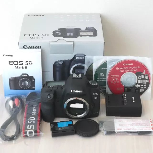 Scatti 5456 Quasi Mint Canon EOS 5d Mark II Digital SLR Camera Corpo Da Giappone