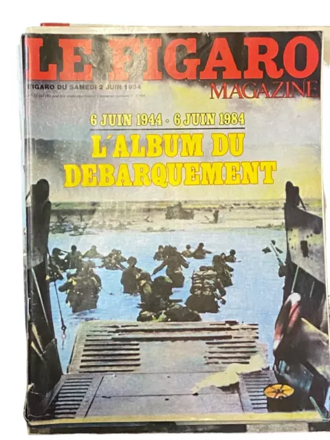 Ancien Livre Magazine Revue Le Figaro Seconde Guerre Mondiale Ww2 Débarquement